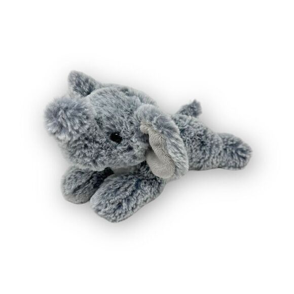 Aurora Adorable Mini Flopsie Leroy Elephant Stuffed Plush Animal Gray 8” - Picture 1 of 7